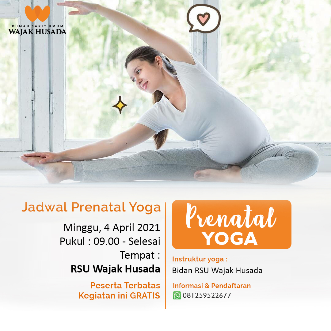 Prenatal Yoga Minggu, 4 April 2021 Pukul 09.00 - Selesai